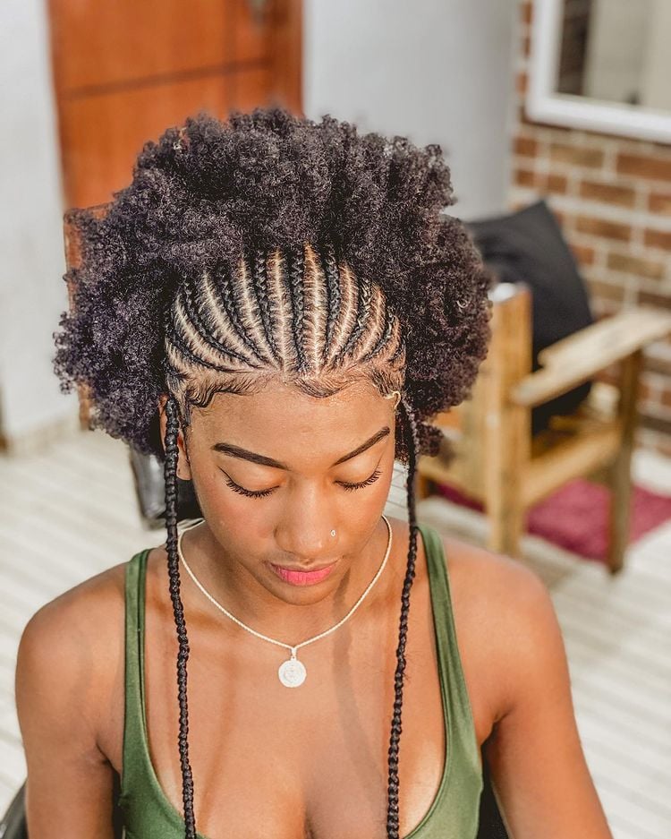 Nago com Rabo de Cavalo: Volume e movimento - inspiração 2