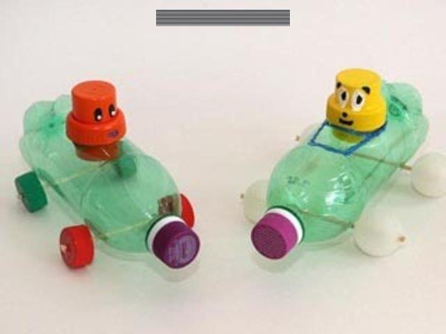 Construções Divertidas com Embalagens Plásticas e Metálicas - inspiração 1