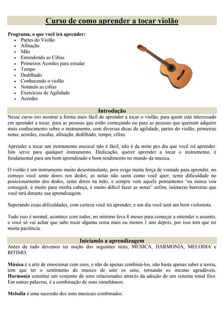 Lendo Cifras e Tablaturas: A Linguagem Universal dos Músicos - inspiração 2