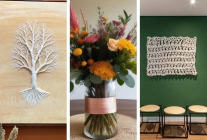 Painéis Têxteis com Estampas Botânicas Naturais - inspiração 1