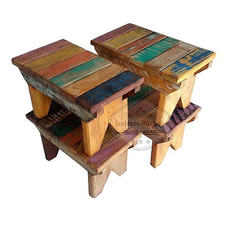 Mosaicos Delicados: Um Brilho Extra para Seu Banquinho - inspiração 1