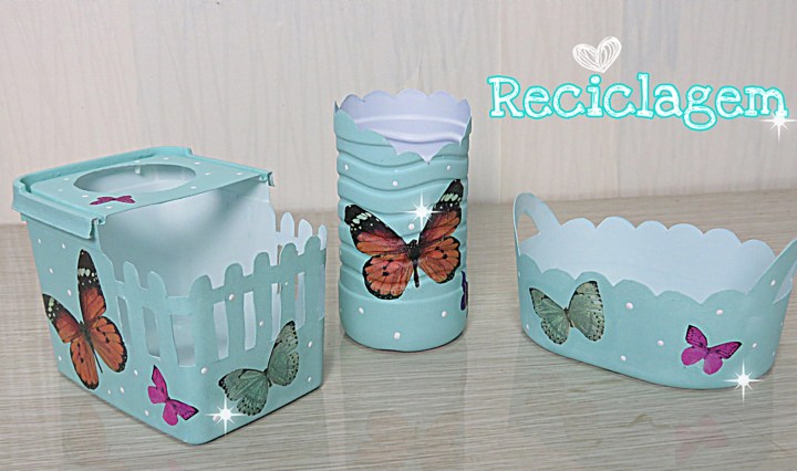 Vasos decorativos com garrafas PET para sua horta ou plantas - inspiração 1