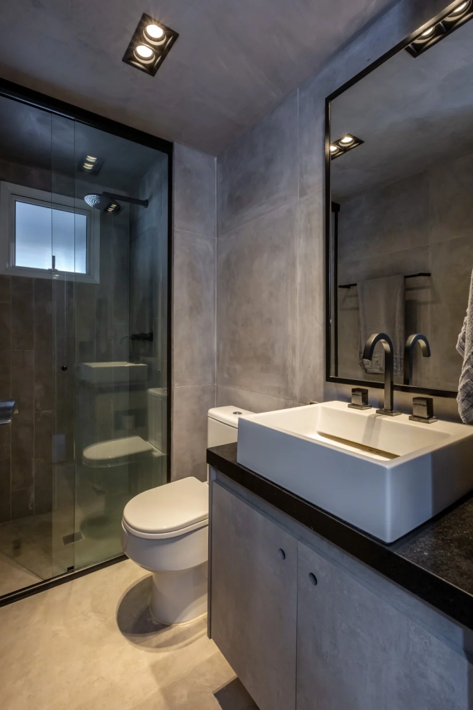 O que é o Cimento Queimado e Por Que Ele é Perfeito para Banheiros? - inspiração 2