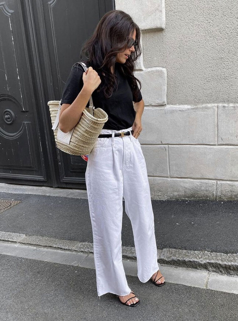 Um Toque de Verão: Calça Branca em Tecidos Leves e Frescos - inspiração 1