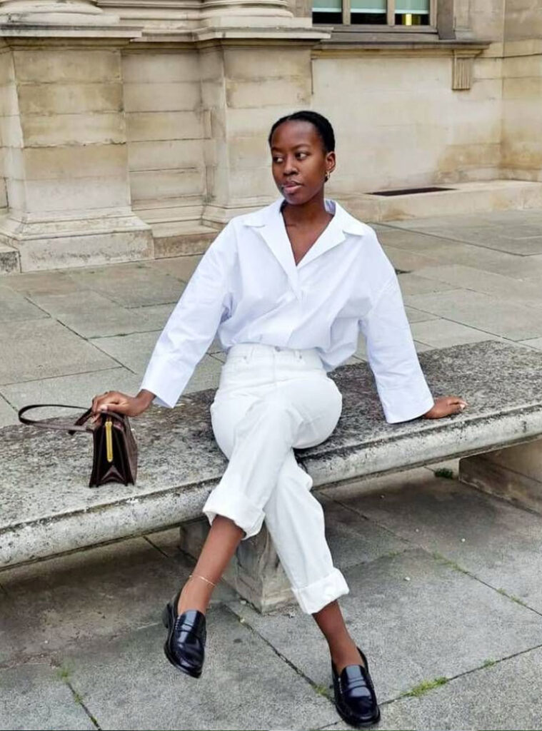 Um Toque de Verão: Calça Branca em Tecidos Leves e Frescos - inspiração 2