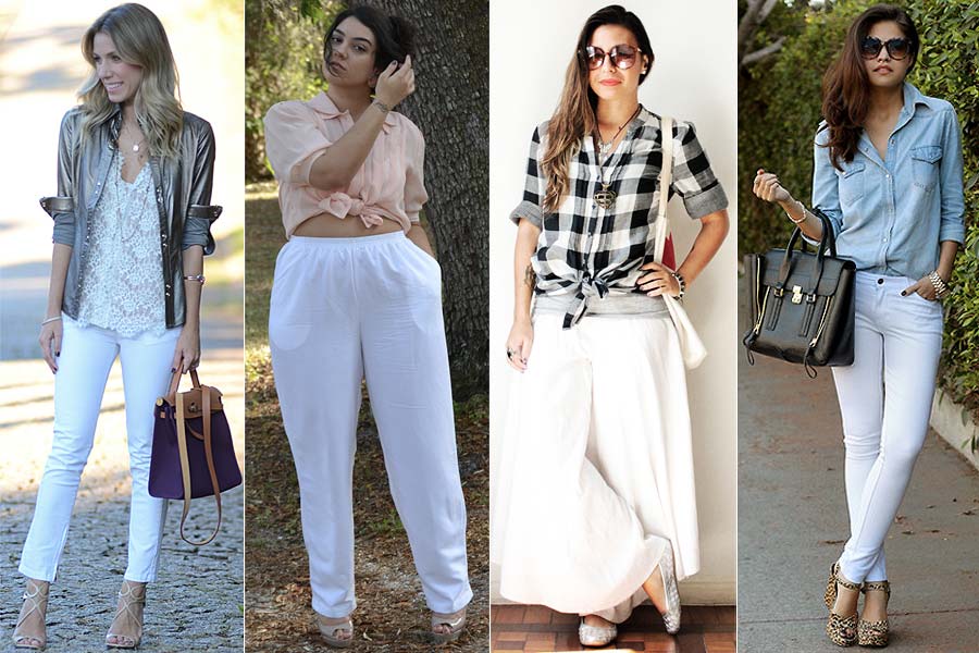 Elegância no Dia a Dia: Combinando Calça Branca com Peças Básicas - inspiração 1