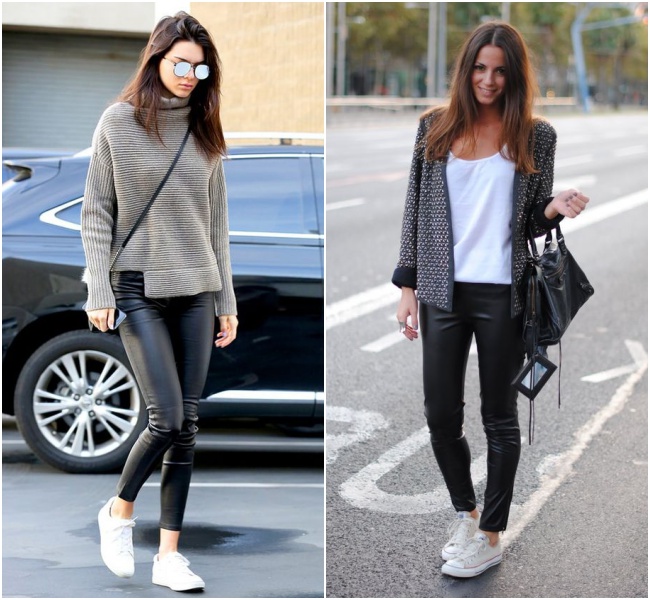 Cores e Estampas: Como Integrar com a Calça de Couro - inspiração 1