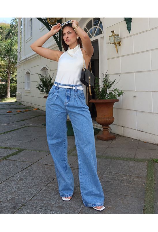 Como a Calça Wide Leg Molda o Corpo Feminino - inspiração 1