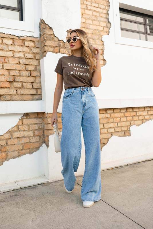 Elegância Sem Esforço: Wide Leg em Looks de Trabalho - inspiração 1