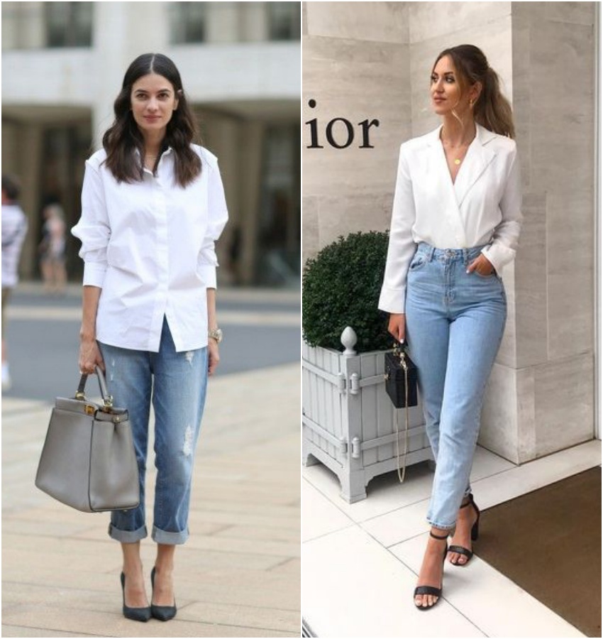 Jeans: A Base Perfeita para Seu Look com Camisa Branca - inspiração 2