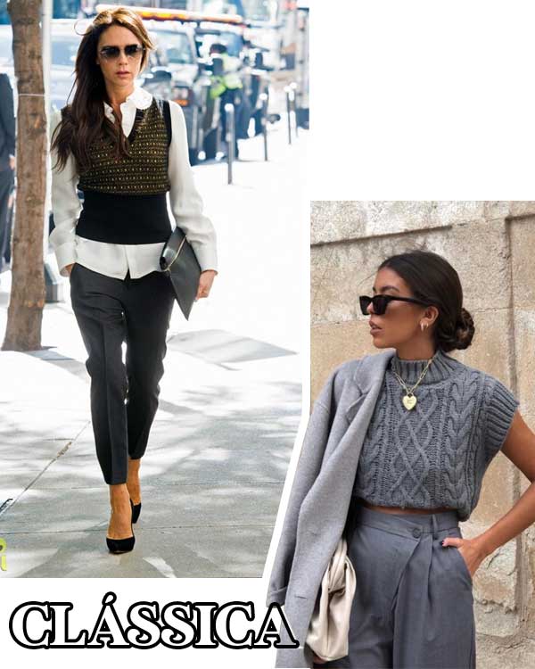 Elegância Casual: Colete de Tricô com Calça Jeans Reta - inspiração 2