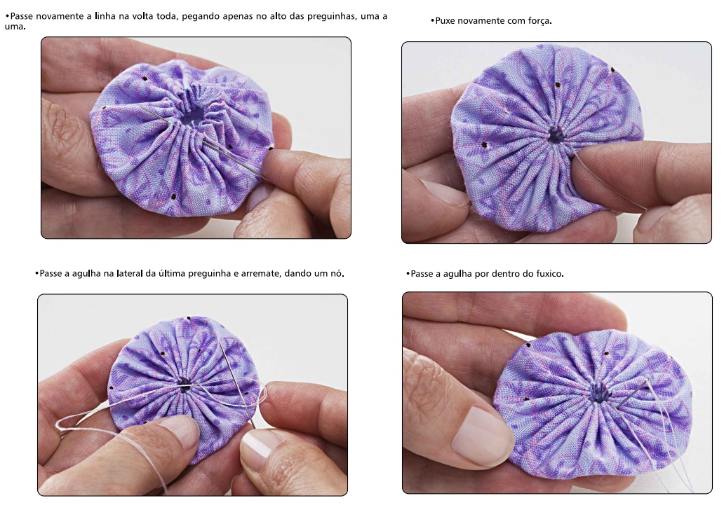 Cortando o Círculo com Precisão: A Base do Fuxico - inspiração 1