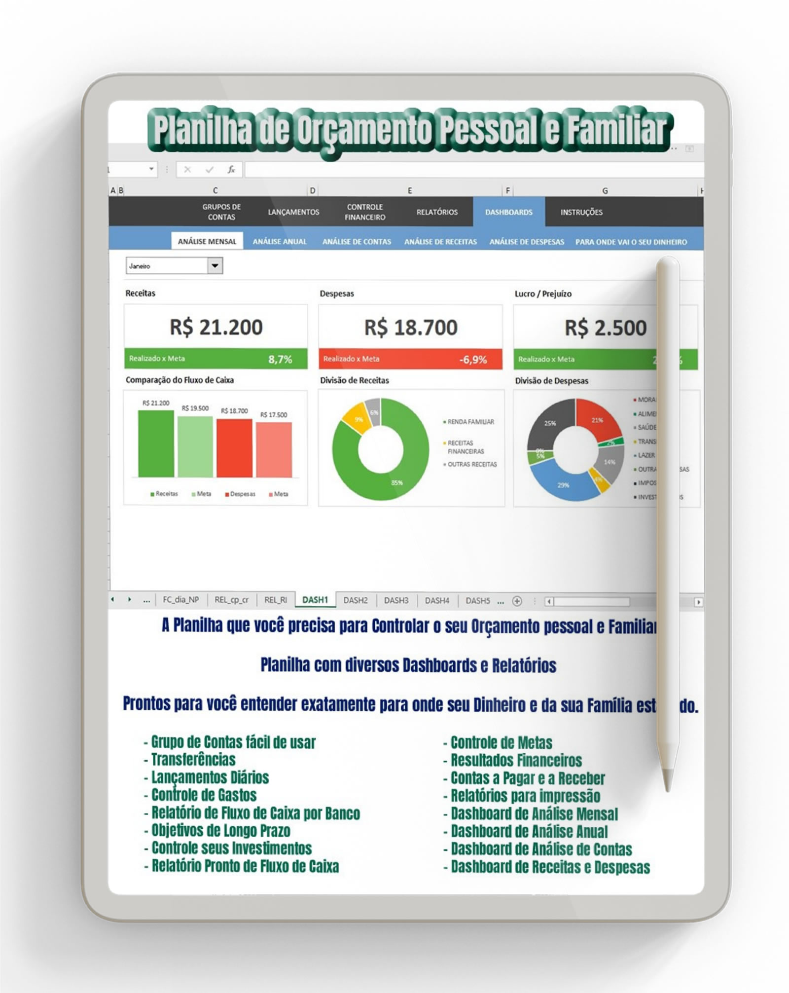 Ferramentas para te ajudar: aplicativos, planilhas e cadernos - inspiração 1