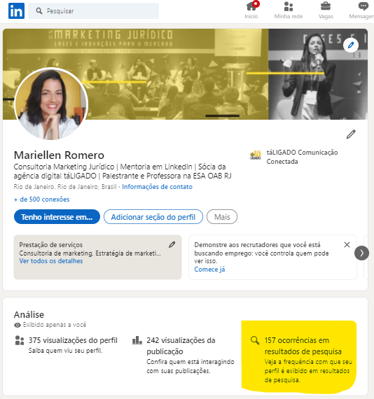 Resumo (Sobre): A Narrativa da Sua Carreira - inspiração 1
