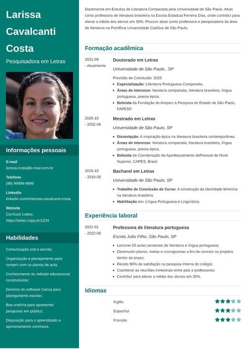 Formação Acadêmica: Da Graduação ao Pós-Doutorado - inspiração 2