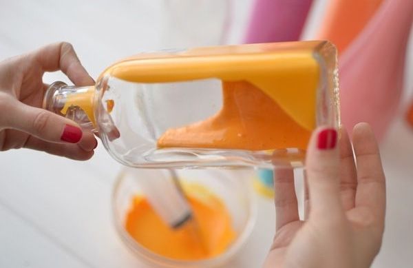 Técnicas de Aplicação da Tinta no Interior da Garrafa - inspiração 2