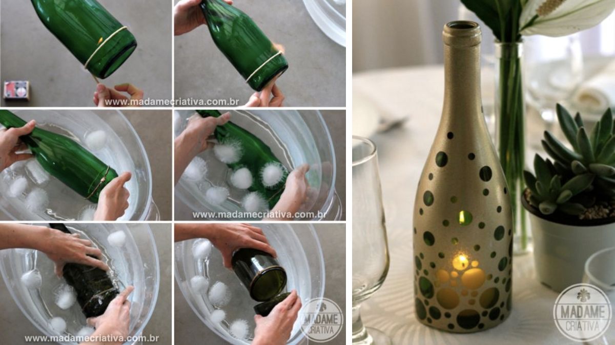 Ideias Criativas para Decorar Suas Garrafas Pintadas - inspiração 2
