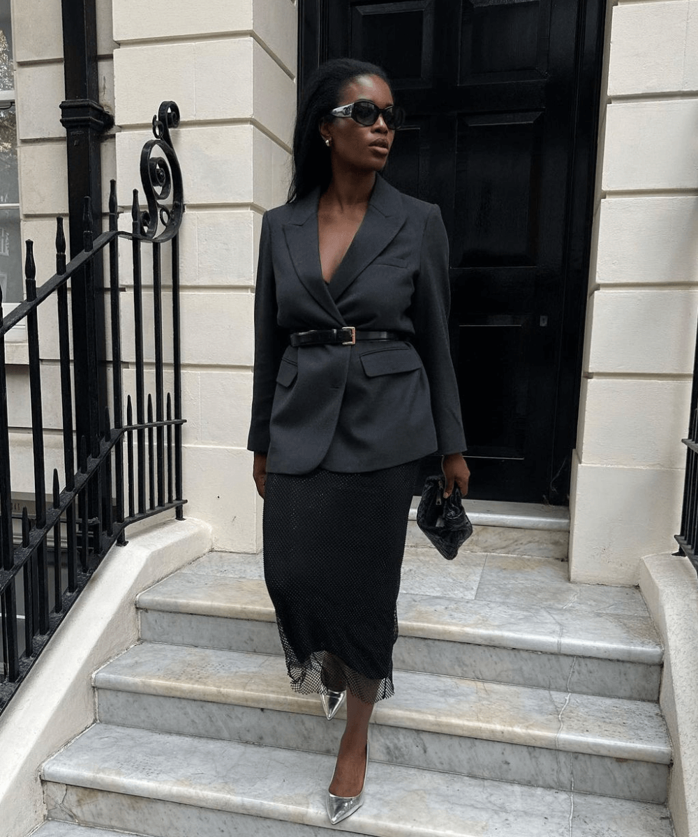 Entendendo a Proporção Certa do Cinto para Seu Blazer - inspiração 1