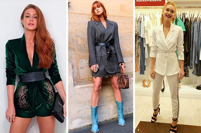 Blazers de Diferentes Caimentos e Como o Cinto Interage - inspiração 2