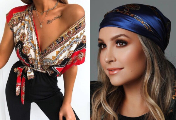 O Lenço e o Penteado: Combinando para Ocasiões Especiais - inspiração 1