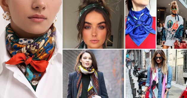 Lenços Quadrados: Charme Retrô em Toques Modernos - inspiração 2