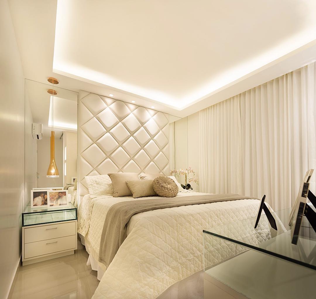 Cortineiro de Embutir: Elegância Discreta e Moderna - inspiração 2