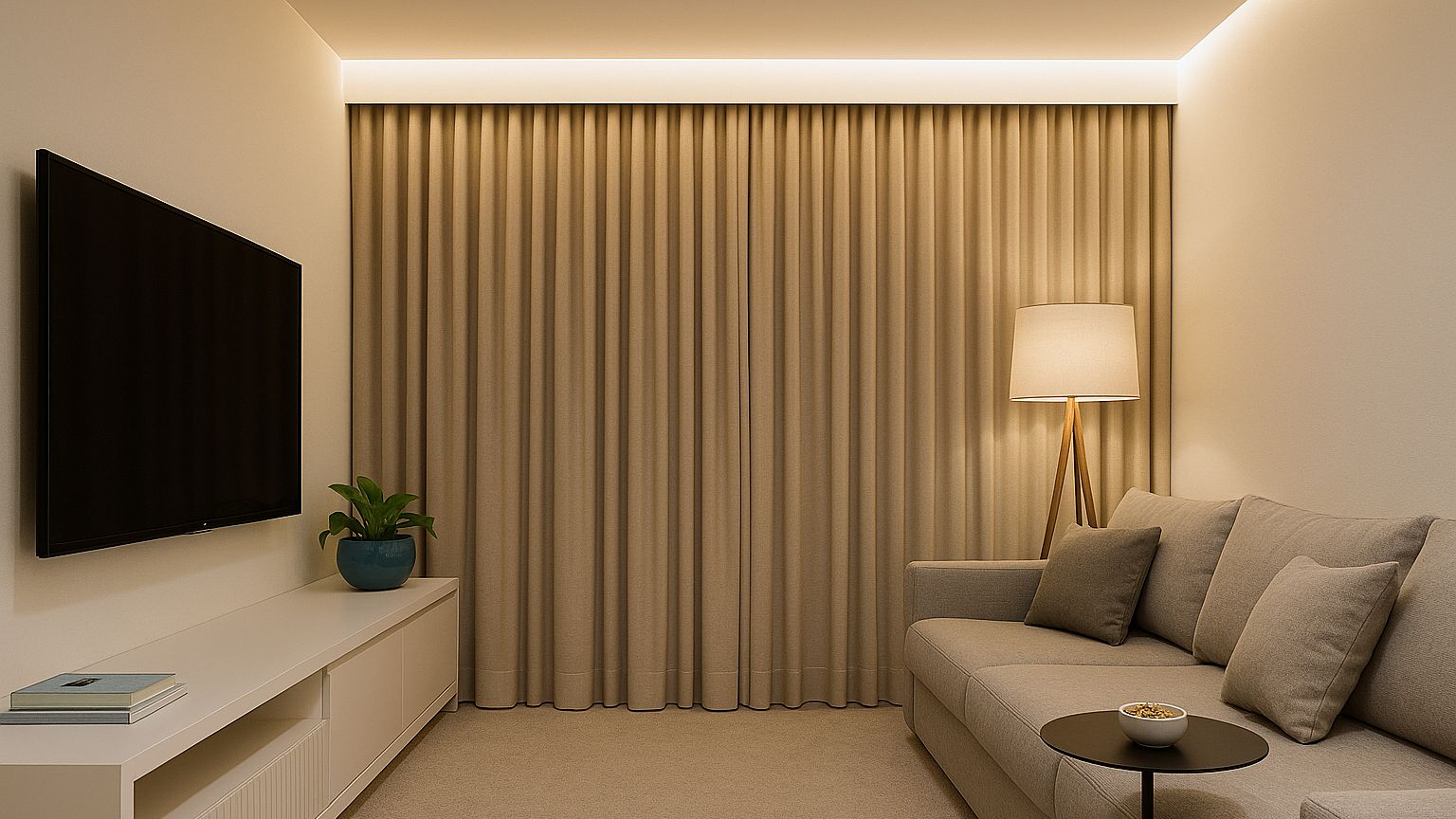 Cortineiro de Sobrepor: Versatilidade e Instalação Simplificada - inspiração 1