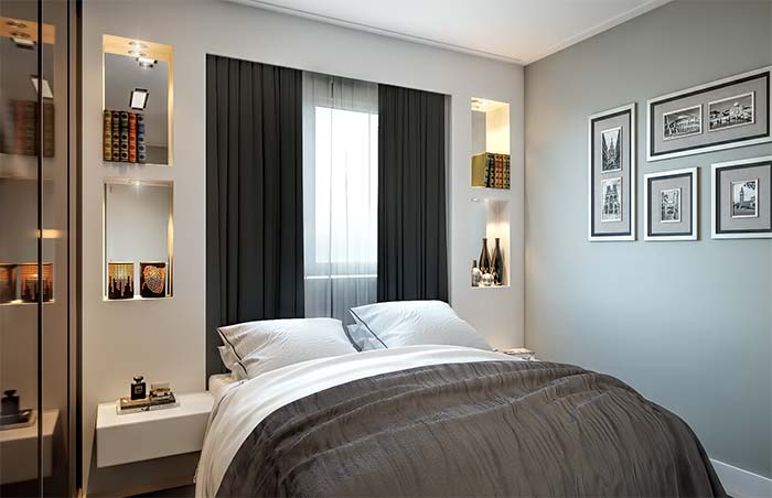 Cortineiro com Sistema de Abertura Dupla: Praticidade e Controle de Luz - inspiração 1