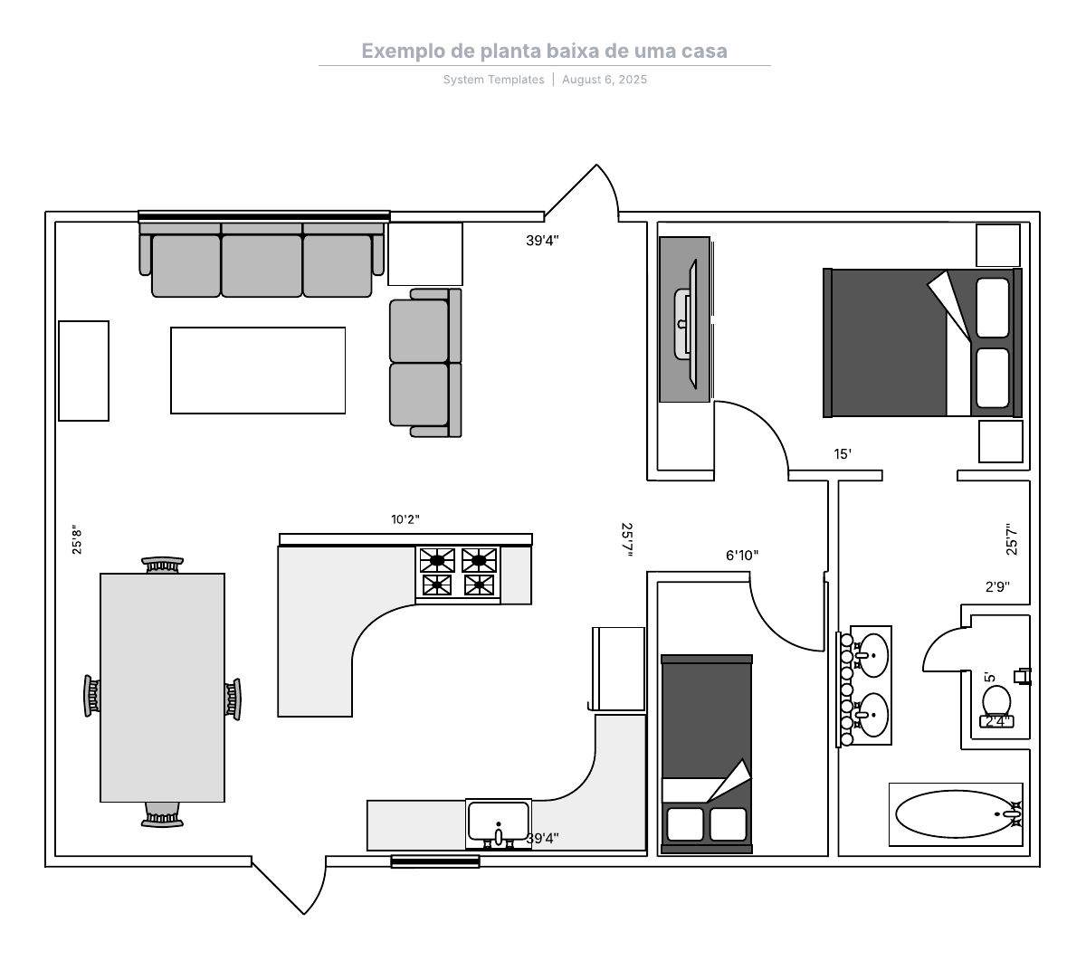 Elementos Essenciais de uma Planta Baixa: O que não pode faltar - inspiração 2