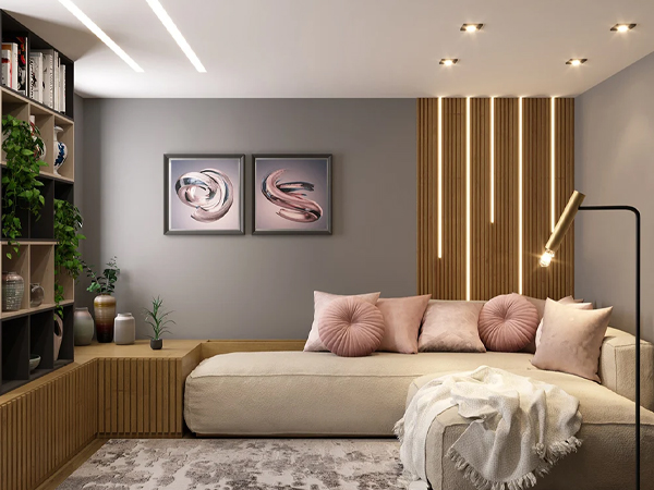 O Charme Minimalista: Menos é Mais nas Paredes - inspiração 1