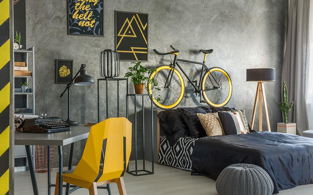 Industrial Repaginado: Concreto, Metal e um Toque de Ousadia - inspiração 2