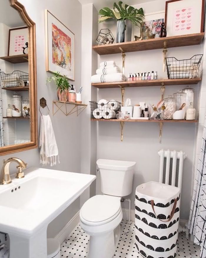 Toque Rústico e Aconchegante: Prateleiras de Madeira Bruta - inspiração 2