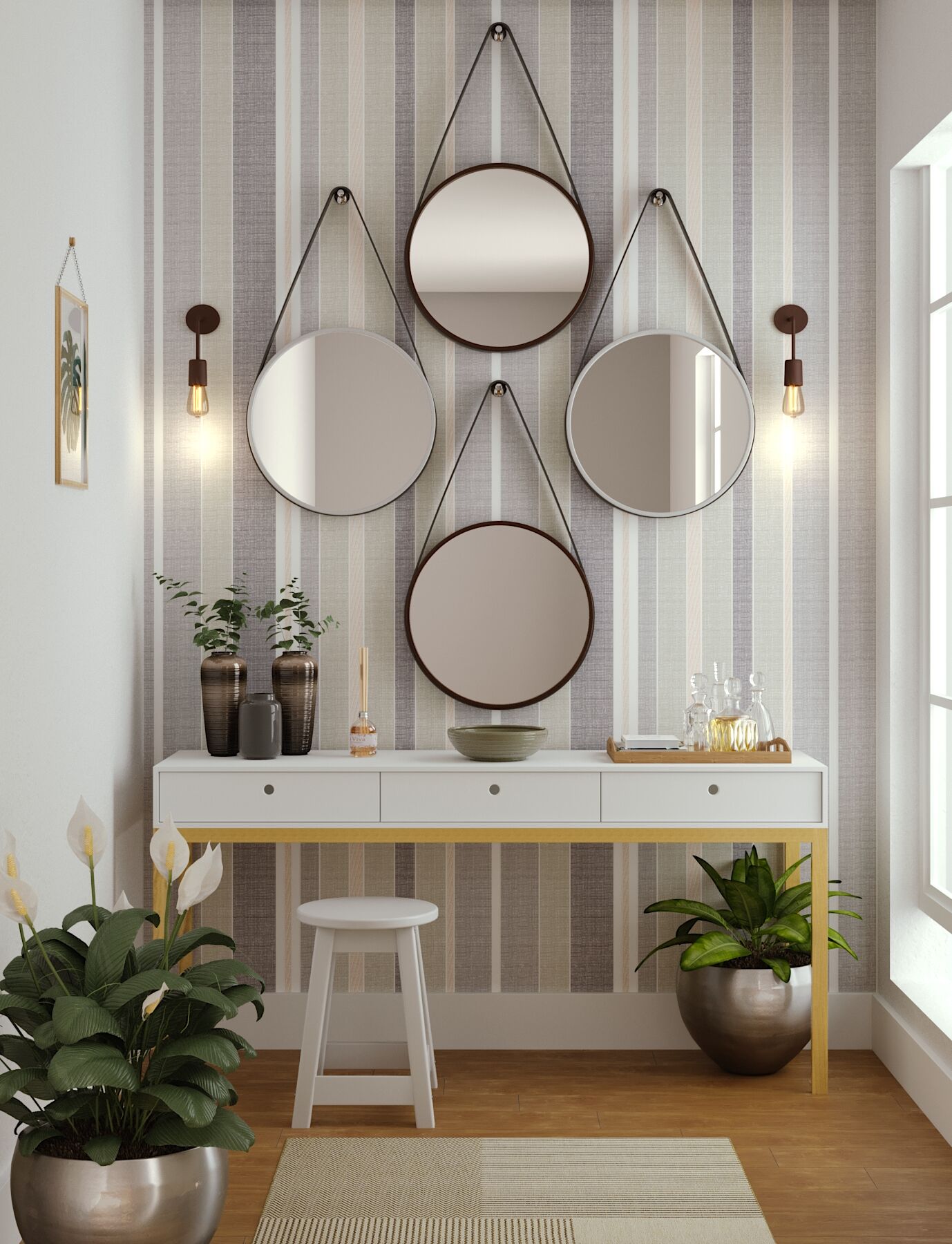 Espelhos Ovais: Elegância Clássica Revisitada - inspiração 2