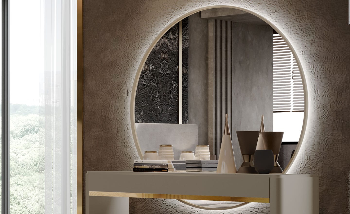 Espelhos Geométricos: Modernidade e Ponto Focal - inspiração 1