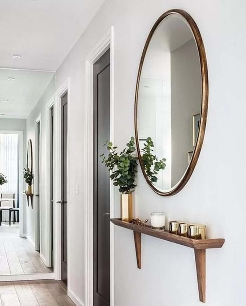 Espelhos sem Moldura: Minimalismo e Leveza - inspiração 2