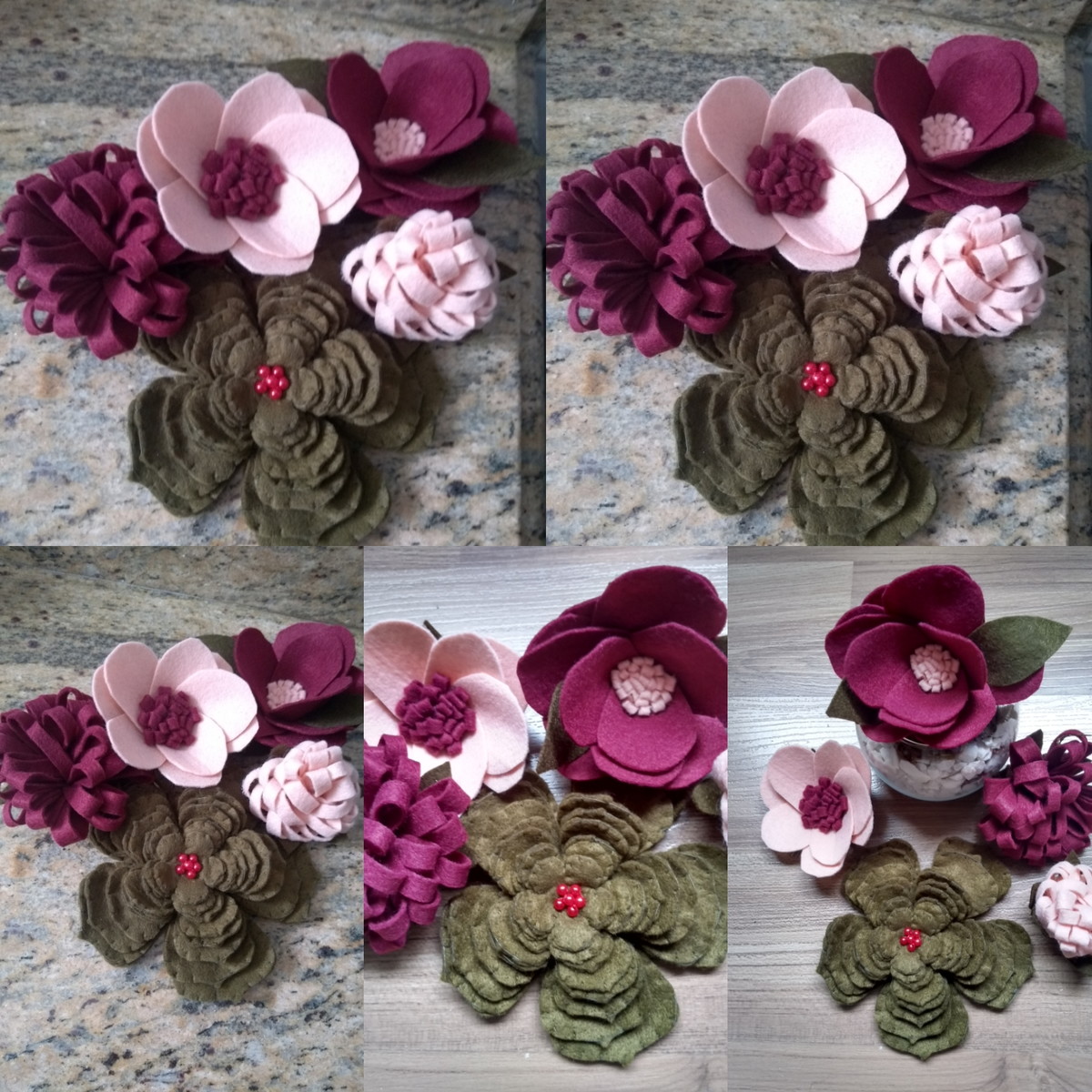 Tendências em Cores e Formatos: O Que Está em Alta no Mundo das Flores de Feltro - inspiração 2