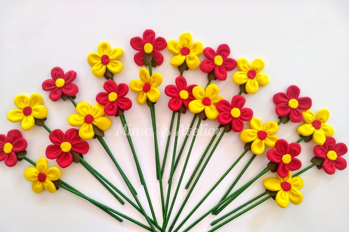 Flores de Feltro em Arranjos Decorativos: Um Toque Aconchegante em Casa - inspiração 1