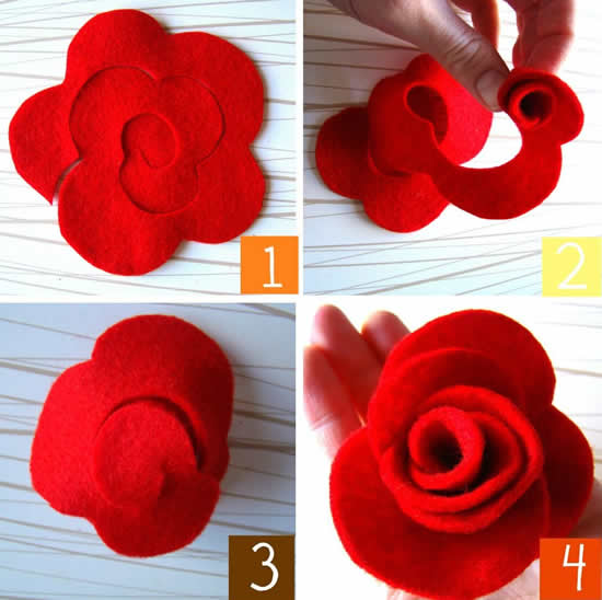 Onde Usar Suas Flores de Feltro: Ideias Criativas - inspiração 2