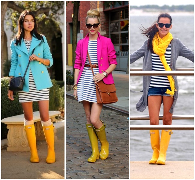 Cores Vibrantes e Estampas: Galochas como Ponto de Luz no Visual - inspiração 2