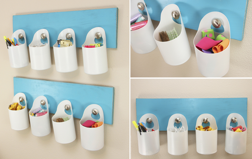 Porta-Trecos com Potes de Vidro Reutilizados e Tecido - inspiração 1