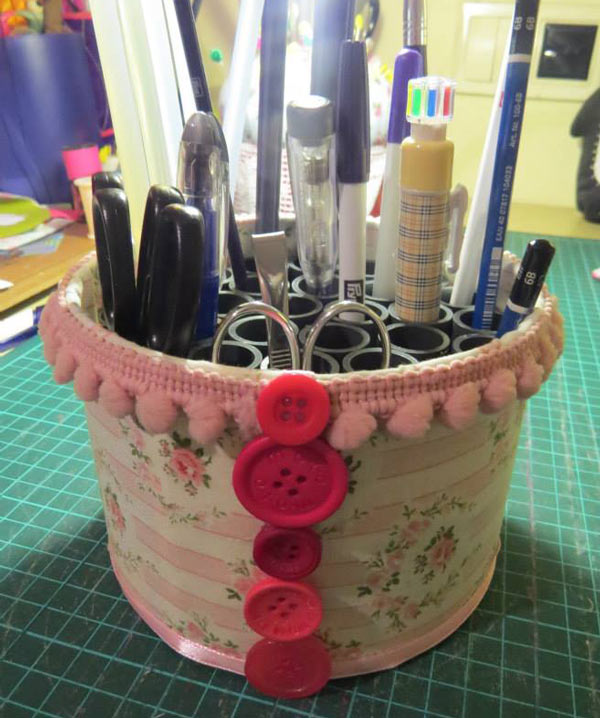 Organizadores Charmosos com Rolos de Papel Higiênico e Barbante - inspiração 2