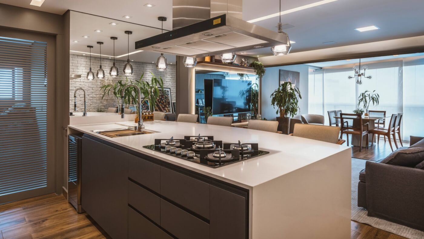Integração Inteligente do Cooktop: Segurança e Estética - inspiração 2