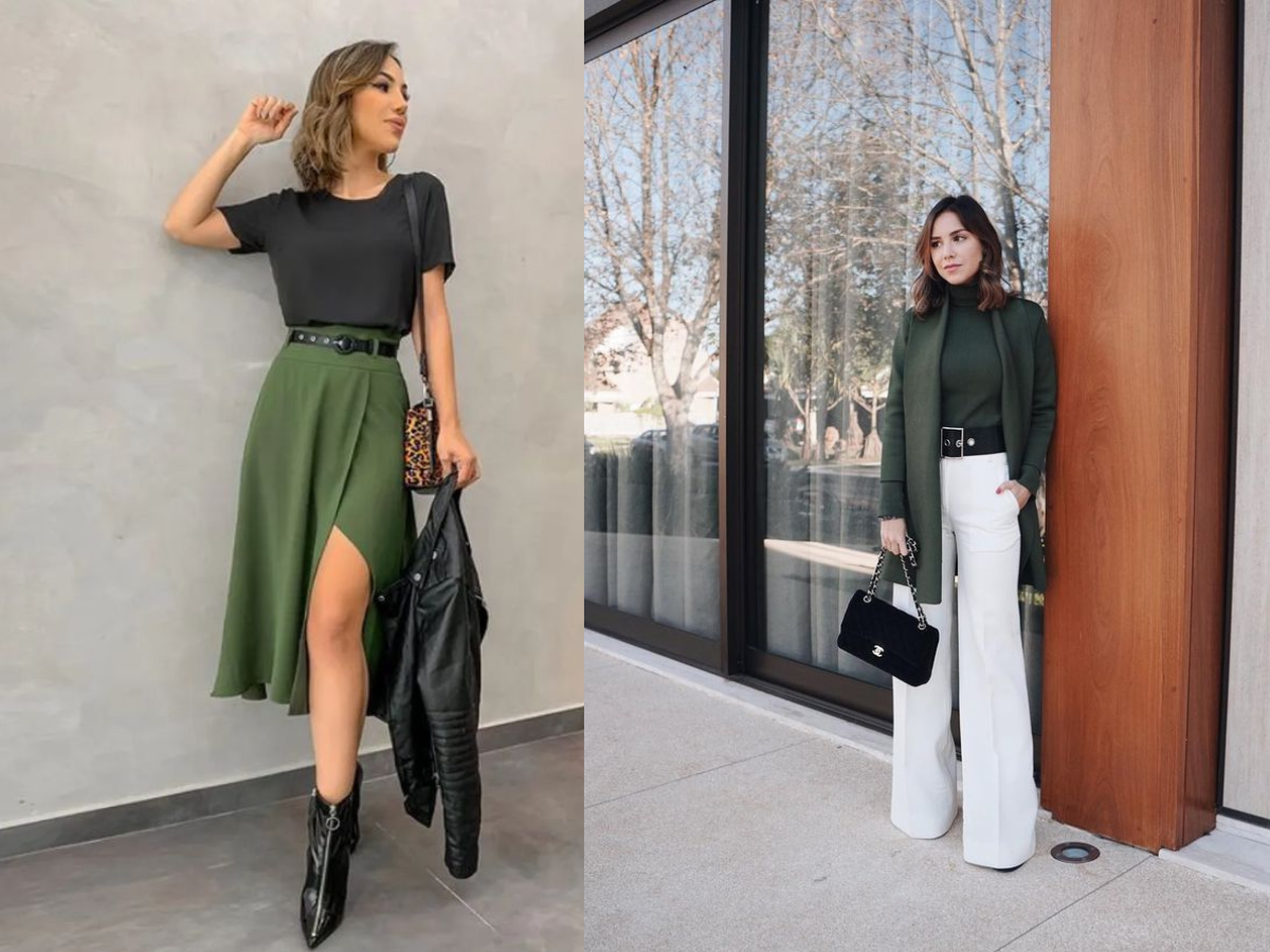 Verde Militar e Estampas: Uma Dupla Que Dá Certo - inspiração 2