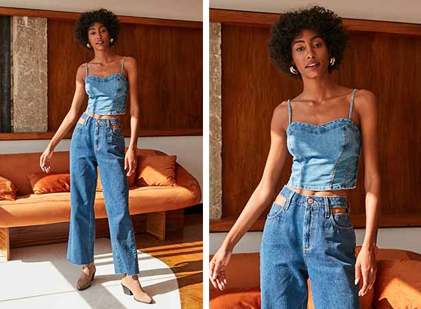 O jeans que levanta o astral: Modelos que valorizam seu corpo - inspiração 2