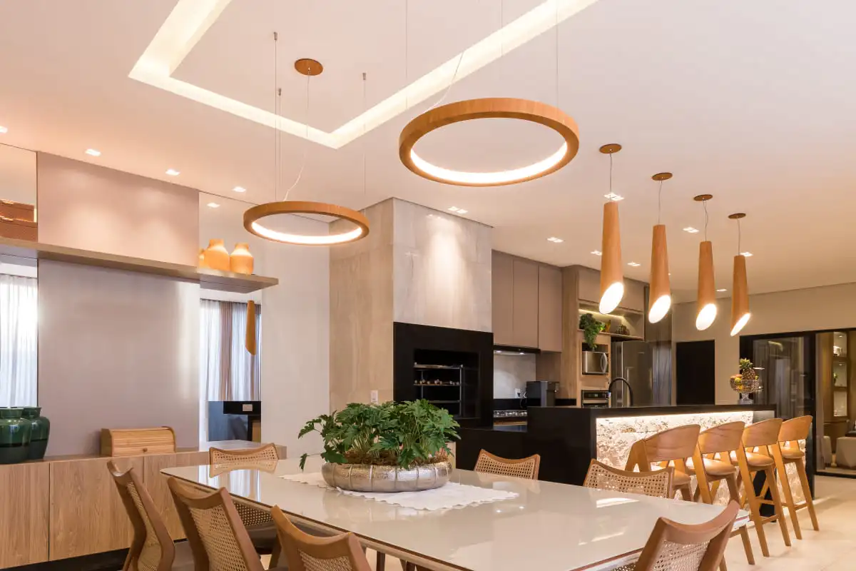 Luzes de Vidro: Transparência e Refinamento - inspiração 1