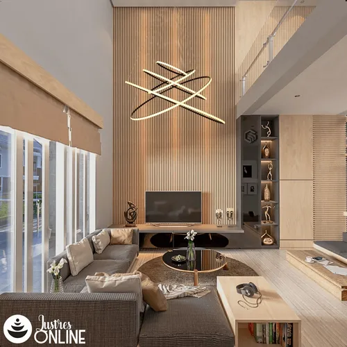 Iluminação em Camadas: Combinando o Lustre com Outras Fontes - inspiração 2