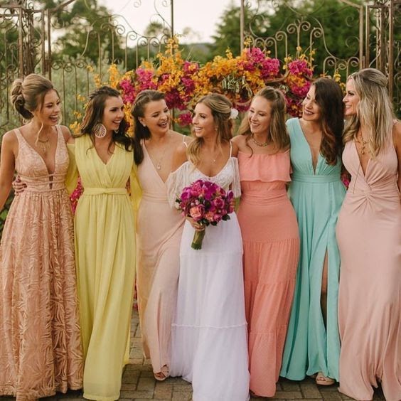 Considerando o Tom de Pele das Suas Madrinhas - inspiração 1