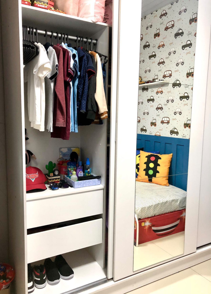 A dobra vertical: Mais espaço e menos amassados - inspiração 1