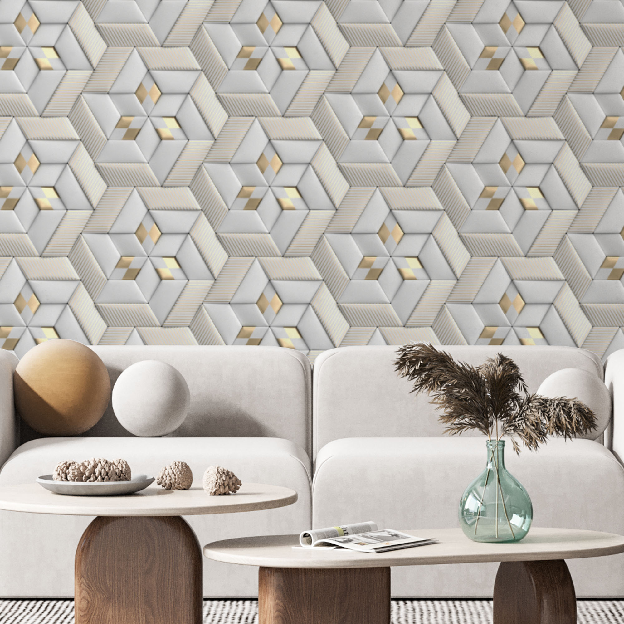 Um Toque de Arte: Painéis com Desenhos Esculturais e Modernos - inspiração 1