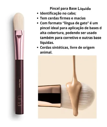 A cobertura que você sonha: Pincéis com cerdas densas. - inspiração 2